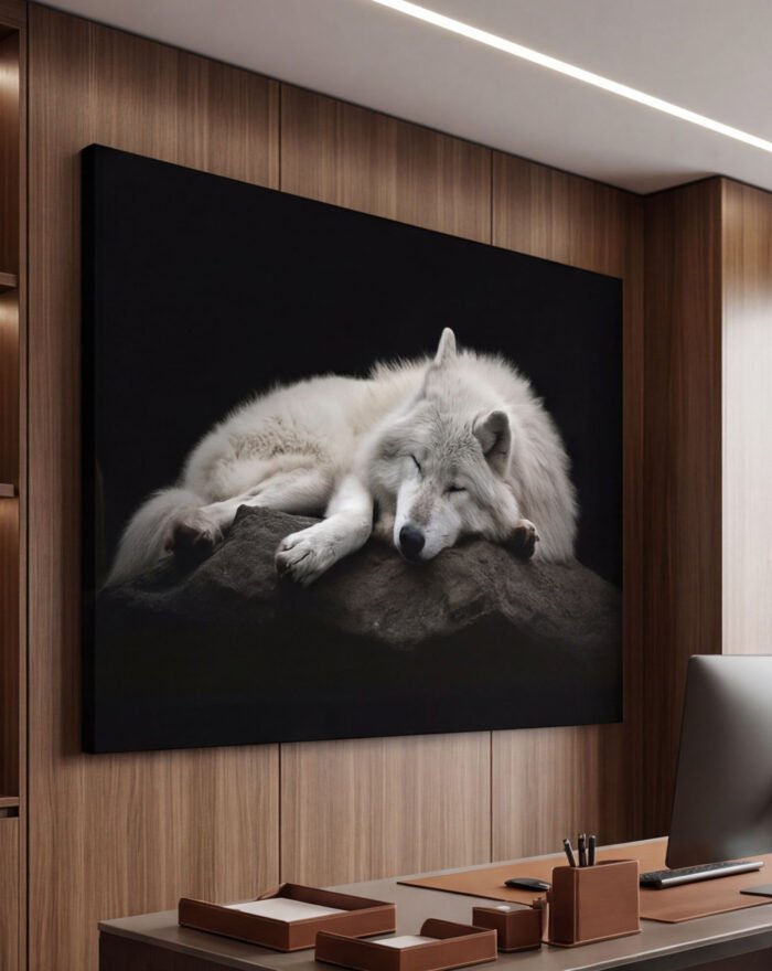 Canvas Wall Art Wolf Lux Large Living Room Office Home