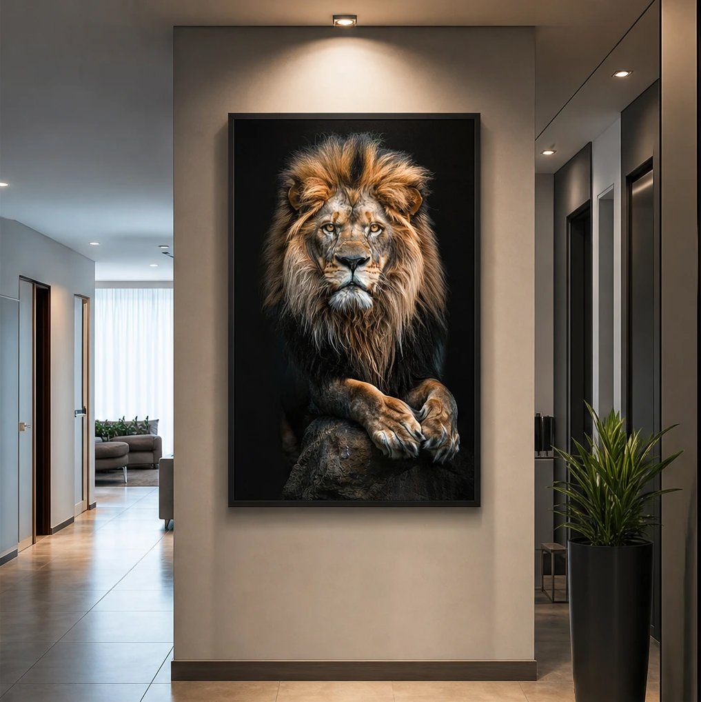Lion Wall Art Canvas