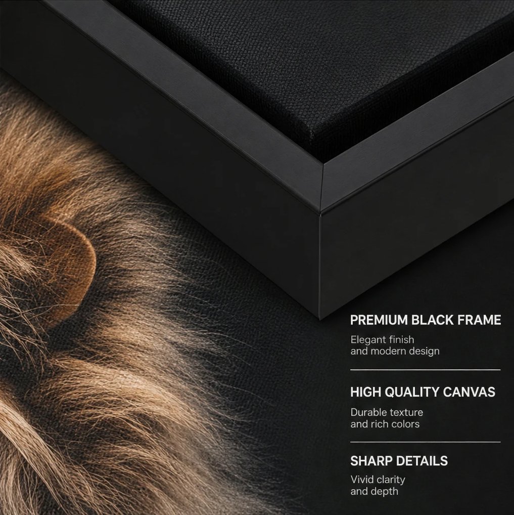 Lion Wall Art Canvas - Image 5