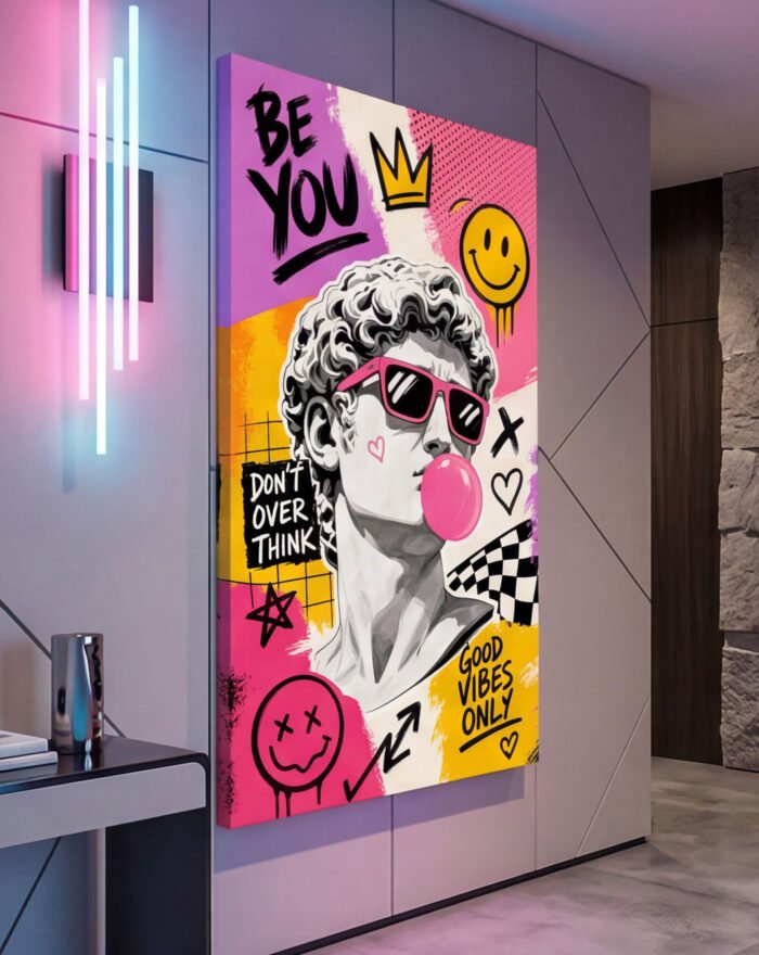 Canvas Wall Art Street Pop Art Gen Z Living Room Home