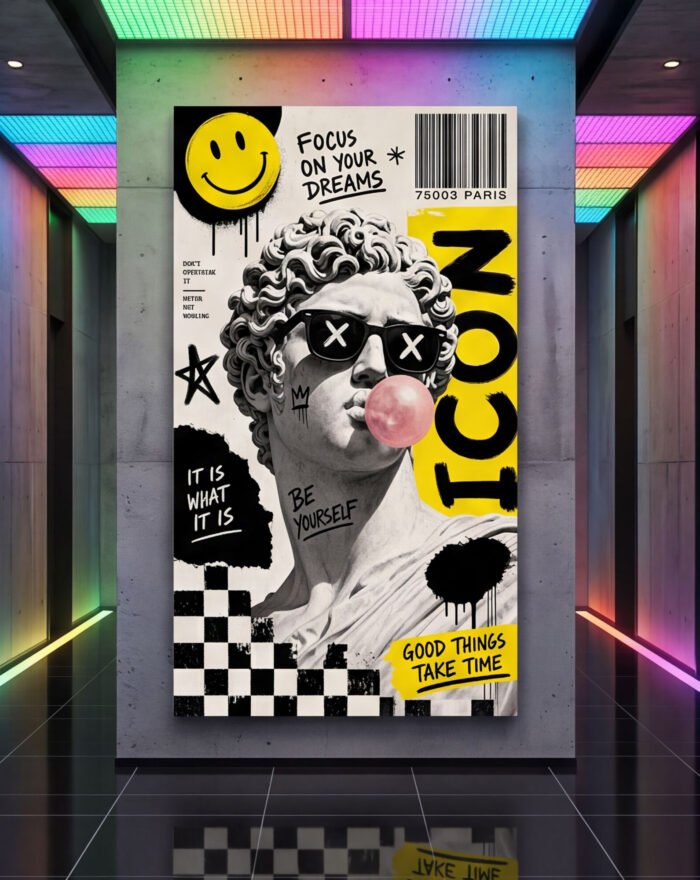 Canvas Wall Art Street Icon Pop Art Gen Z Living Room Home