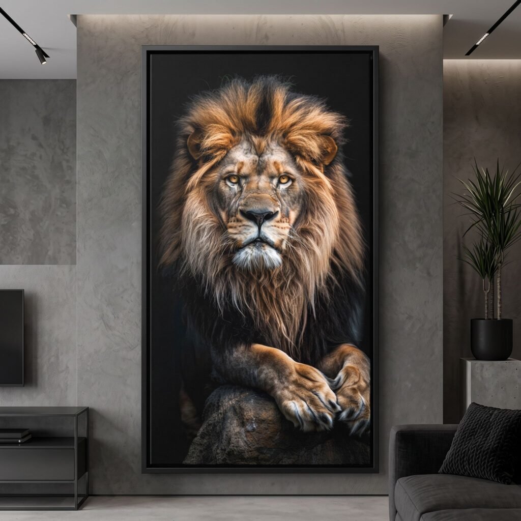 Lion Wall Art Canvas